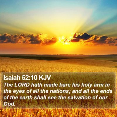 Isaiah 52:10 KJV Bible Verse Image