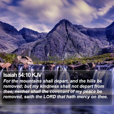 Isaiah 54:10 KJV Bible Verse Image