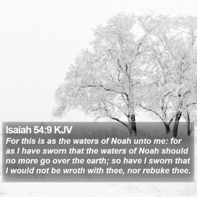 Isaiah 54:9 KJV Bible Verse Image