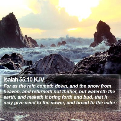 Isaiah 55:10 KJV Bible Verse Image
