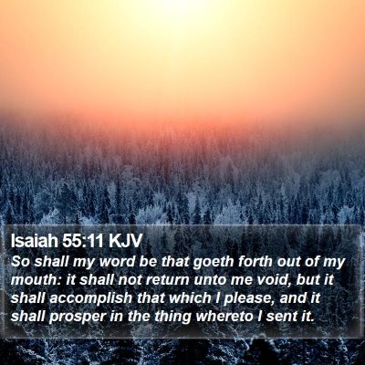 Isaiah 55:11 KJV Bible Verse Image