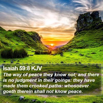 Isaiah 59:8 KJV Bible Verse Image