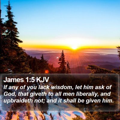 James 1:5 KJV Bible Verse Image