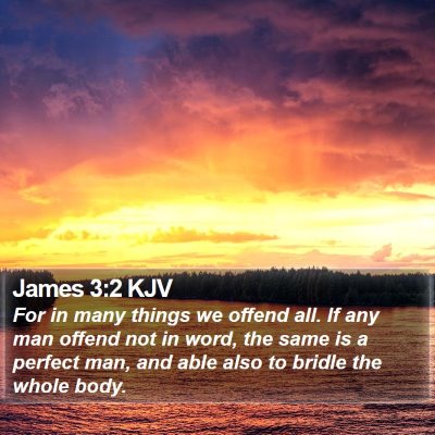 James 3:2 KJV Bible Verse Image