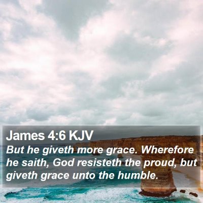 James 4:6 KJV Bible Verse Image