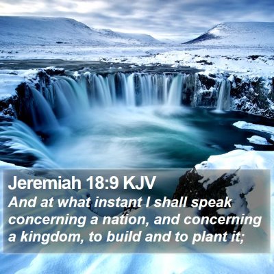 Jeremiah 18:9 KJV Bible Verse Image