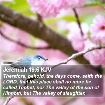 Jeremiah 19:6 KJV Bible Verse Image