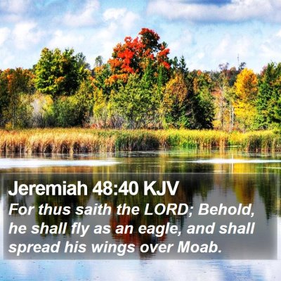 Jeremiah 48:40 KJV Bible Verse Image