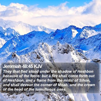 Jeremiah 48:45 KJV Bible Verse Image
