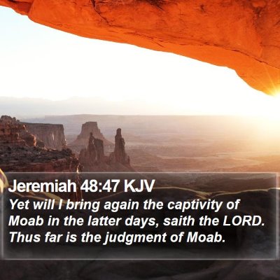 Jeremiah 48:47 KJV Bible Verse Image