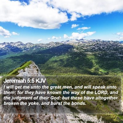 Jeremiah 5:5 KJV Bible Verse Image