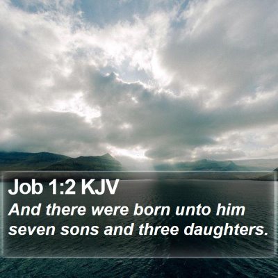 Job 1:2 KJV Bible Verse Image