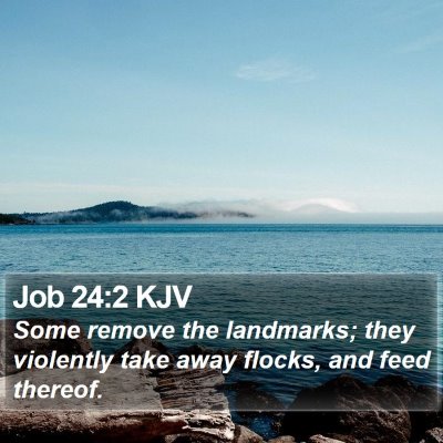 Job 24:2 KJV Bible Verse Image
