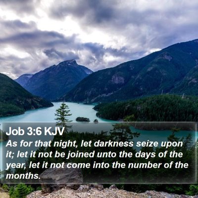 Job 3:6 KJV Bible Verse Image
