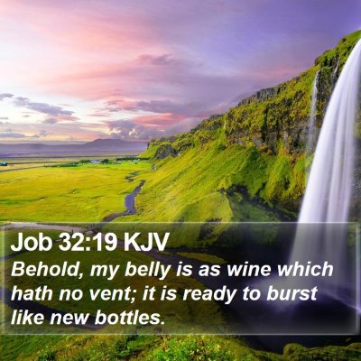 Job 32:19 KJV Bible Verse Image
