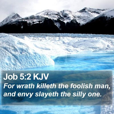 Job 5:2 KJV Bible Verse Image