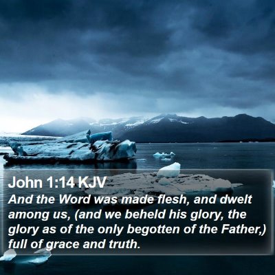John 1:14 KJV Bible Verse Image