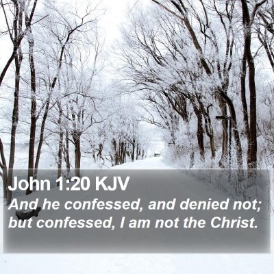 John 1:20 KJV Bible Verse Image