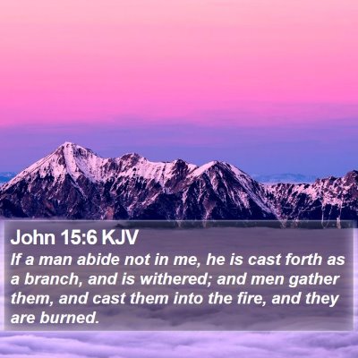 John 15:6 KJV Bible Verse Image