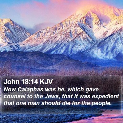 John 18:14 KJV Bible Verse Image