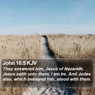 John 18:5 KJV Bible Verse Image