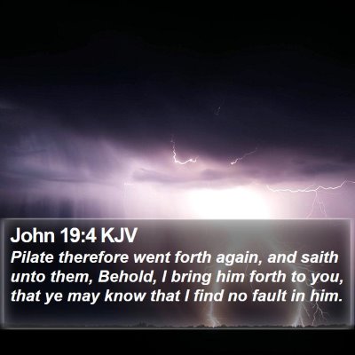 John 19:4 KJV Bible Verse Image