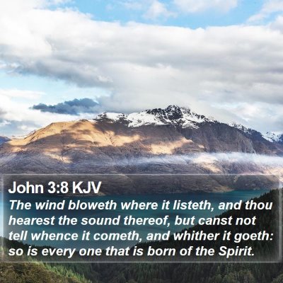 John 3:8 KJV Bible Verse Image