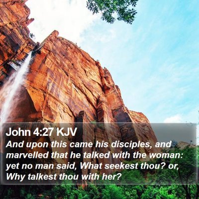 John 4:27 KJV Bible Verse Image
