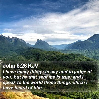 John 8:26 KJV Bible Verse Image