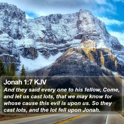 Jonah 1:7 KJV Bible Verse Image