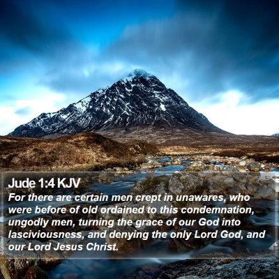 Jude 1:4 KJV Bible Verse Image