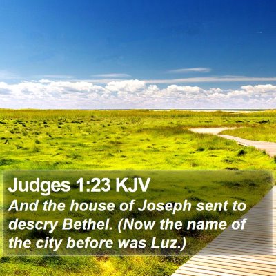 Judges 1:23 KJV Bible Verse Image
