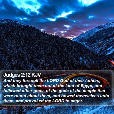 Judges 2:12 KJV Bible Verse Image