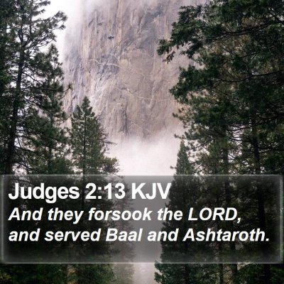 Judges 2:13 KJV Bible Verse Image