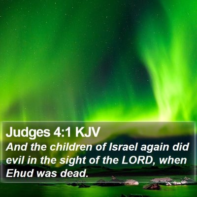 Judges 4:1 KJV Bible Verse Image