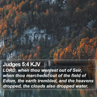 Judges 5:4 KJV Bible Verse Image