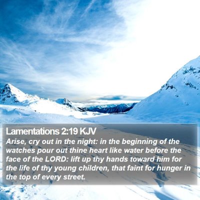 Lamentations 2:19 KJV Bible Verse Image