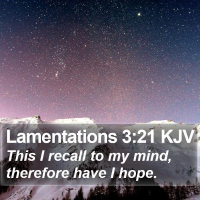 Lamentations 3:21 KJV Bible Verse Image