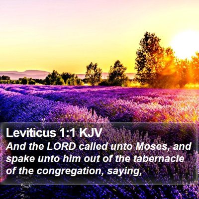 Leviticus 1:1 KJV Bible Verse Image