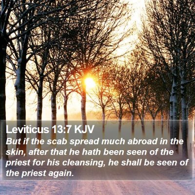Leviticus 13:7 KJV Bible Verse Image
