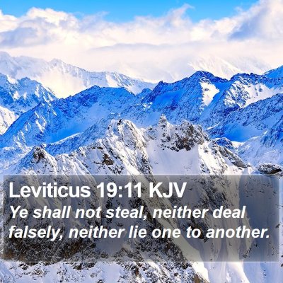 Leviticus 19:11 KJV Bible Verse Image