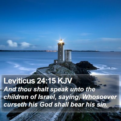Leviticus 24:15 KJV Bible Verse Image