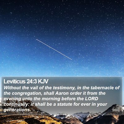 Leviticus 24:3 KJV Bible Verse Image