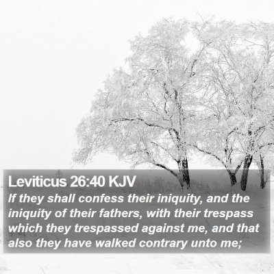 Leviticus 26:40 KJV Bible Verse Image