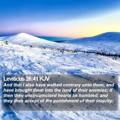Leviticus 26:41 KJV Bible Verse Image