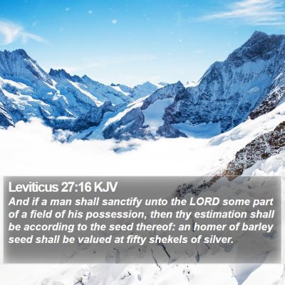 Leviticus 27:16 KJV Bible Verse Image