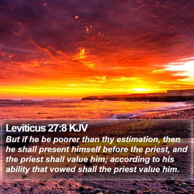Leviticus 27:8 KJV Bible Verse Image
