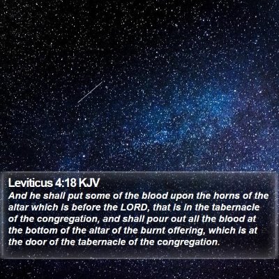 Leviticus 4:18 KJV Bible Verse Image