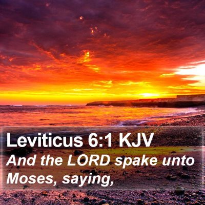 Leviticus 6:1 KJV Bible Verse Image