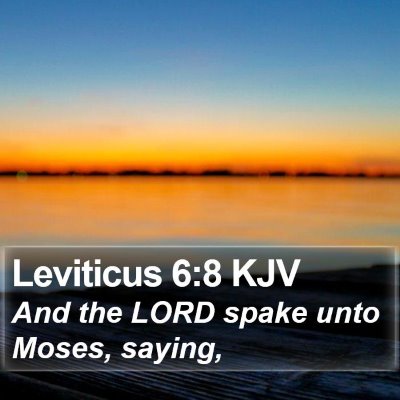 Leviticus 6:8 KJV Bible Verse Image